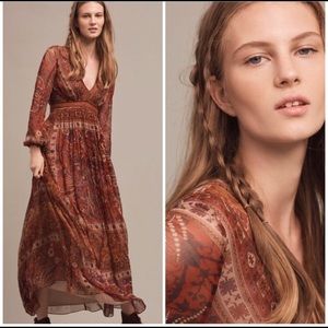 Anthropologie Ranna Gill Ceret Dress SHORTENED
